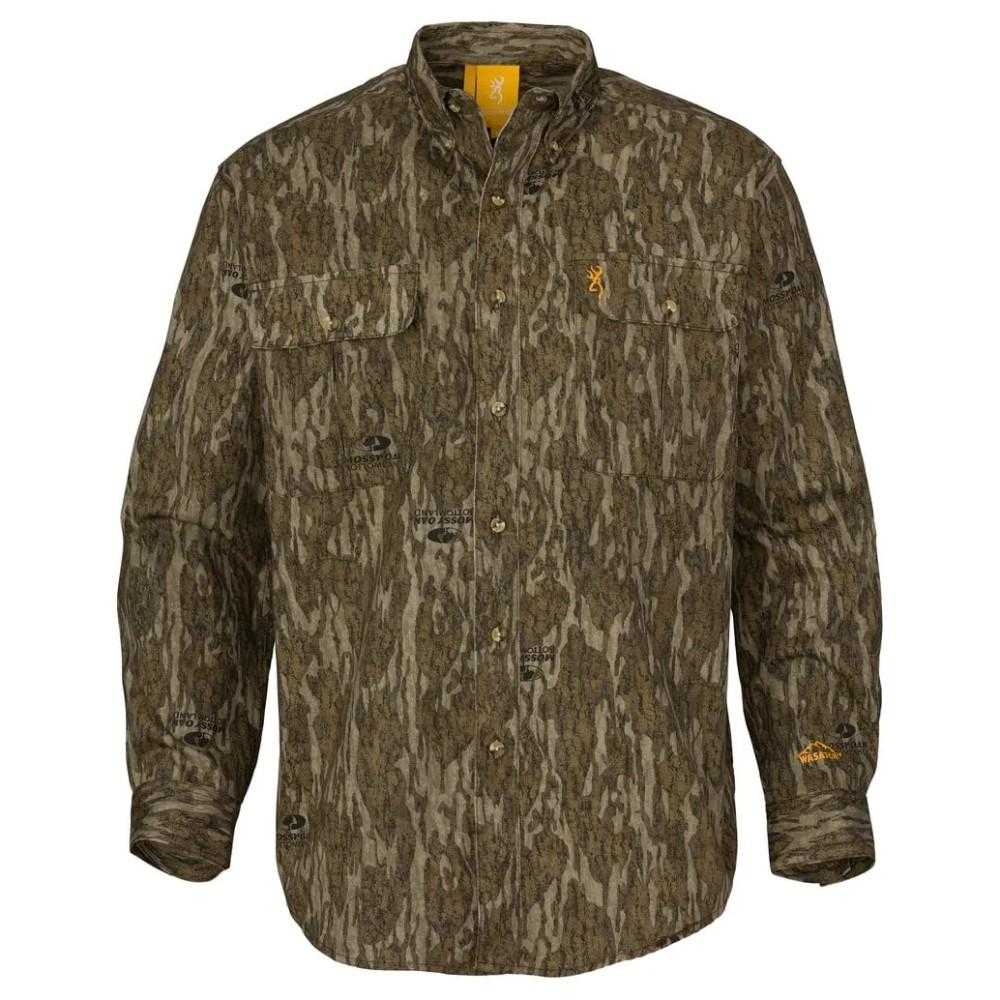 Browning Wasatch-CB Shirt Button-Front 2 Pocket Mossy Bottomland M