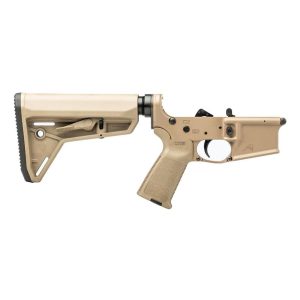 Aero Precision AR-15 Complete Lower Receiver with MOE Grip and SL Carbine Stock FDE