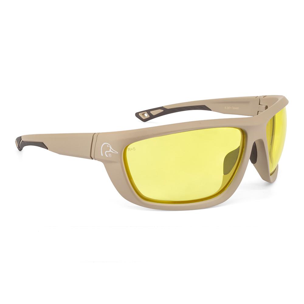Ducks Unlimited Full-Frame Shooting Glasses Tan Frame with Amber Lens