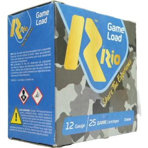 Rio Top Game HV Shotshells 12 ga 2 3/4" 3 3/4 dr 1 1/4 oz #5 1330 fps 25/ct