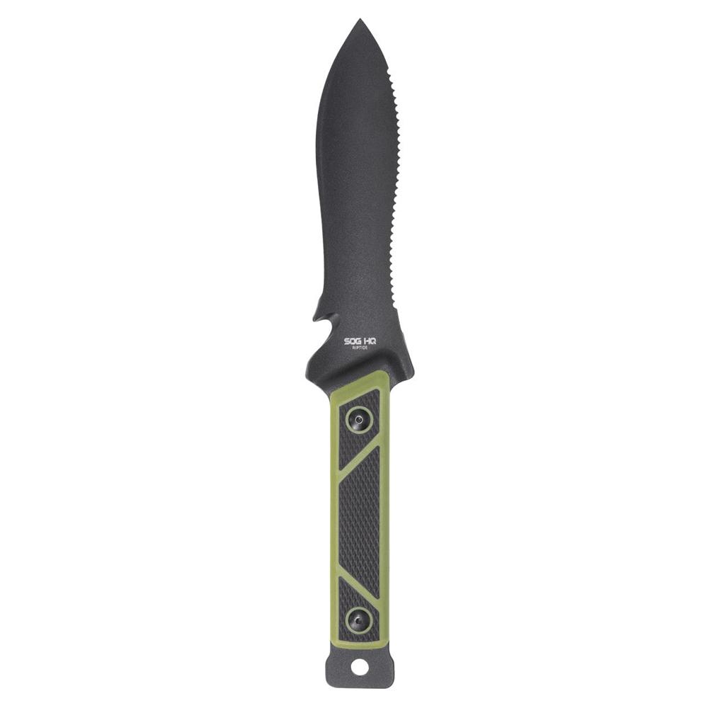 SOG Knives Rip Tide Fixed Knife 6-1/2" Spear Point Blade Black Green