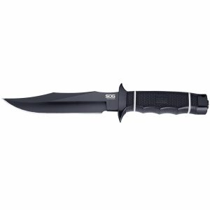 SOG Tech Bowie Knife 6.4" Blade Black