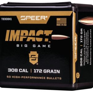 Speer Impact Big Game Rifle Bullets .308 Win 172gr TIPPED PLATED CB 50/ct