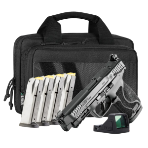 M&P 10mm M2.0 OR Bundle Handgun 10mm Auto 15rd Magazines(4) 4.6" Barrel Thumb Safety Savior Bag RFX11 Green Dot