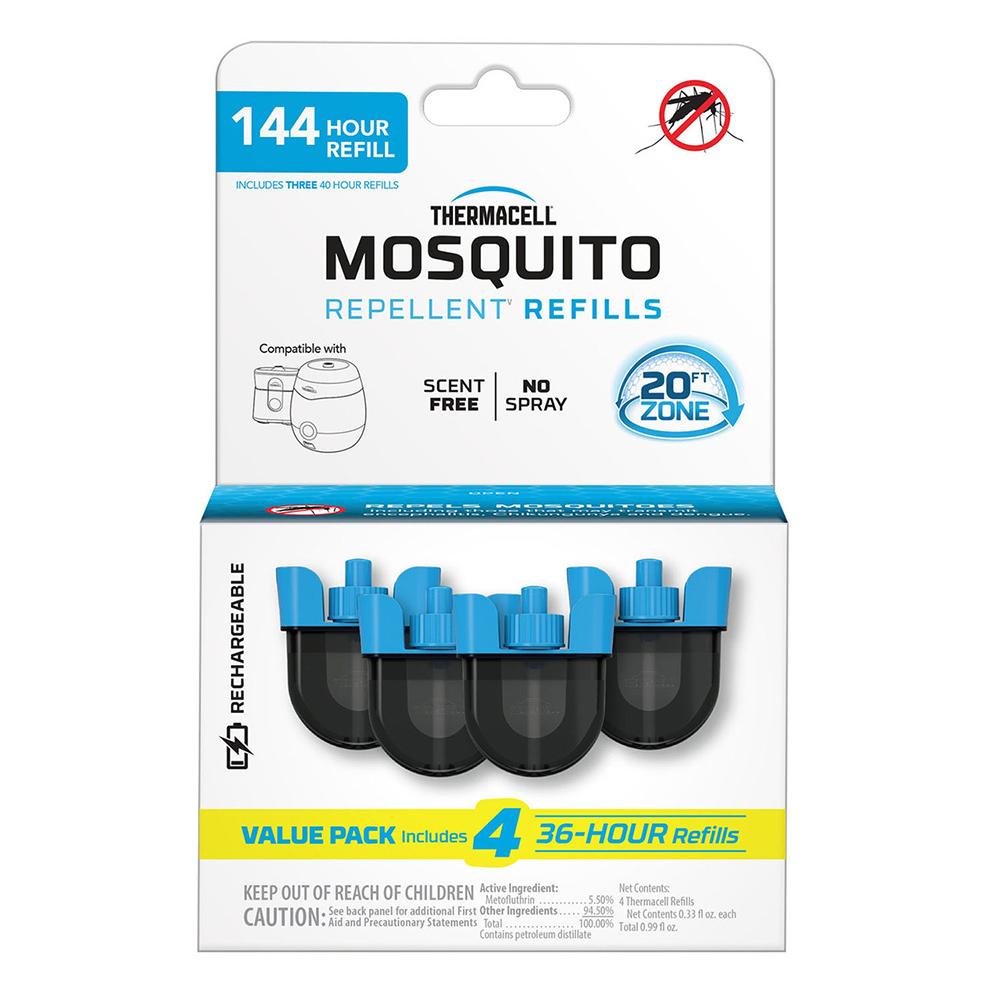 Thermacell Rechargeable Mosquito Repellent Refill 36 HR Four Pack
