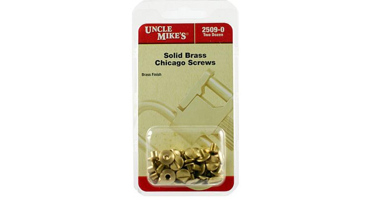 Uncle Mike's Chicago Brass Screws - 24 Pack