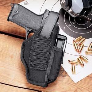 Uncle Mike's Ambidextrous Hip Holsters 3-4" Brl Med & Lg Dbl action Rev.