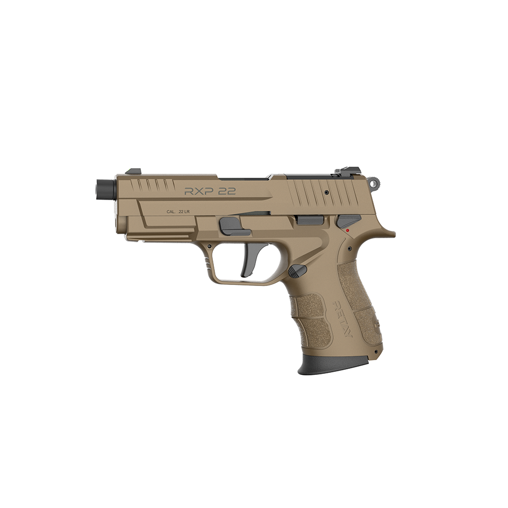 Retay RXP22 Handgun .22 LR 10rd Magazines(2) 4" Threaded Barrel FDE Frame/Slide