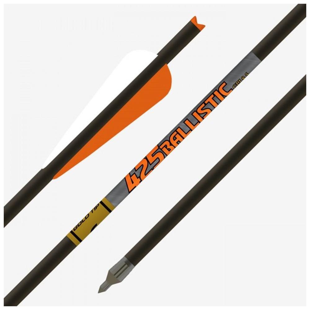 Gold Tip Ballistic Crossbow Bolt 22in - 4in Duravanes - 1/2dz