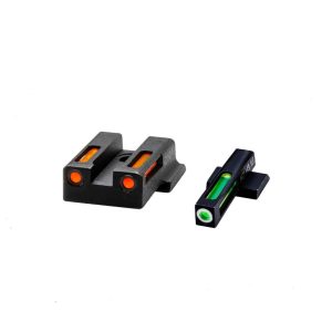 HIVIZ LiteWave H3 sight Orange/Green LitePipe/White front ring fits S&W M&P 9EZ models