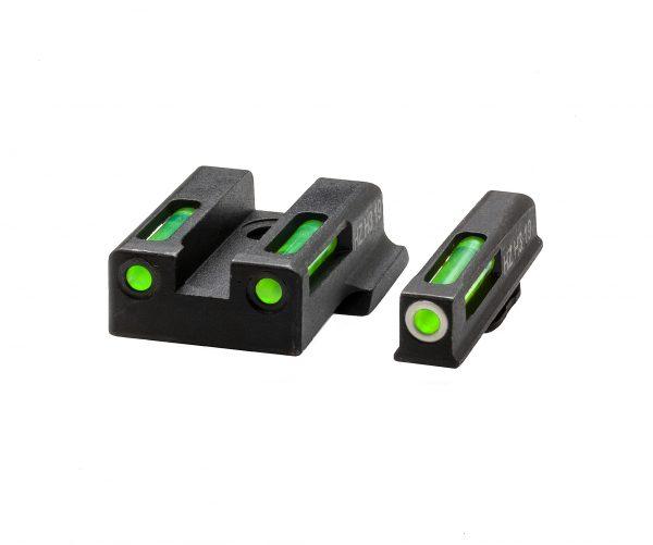 HIVIZ LiteWave H3 sight Green LitePipe/White front ring fits S&W M&P EZ380