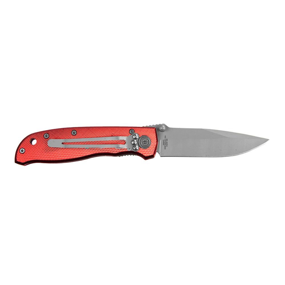 Sarge Knives Red Diamond Folding Knife 3-1/4" Drop Point Blade Red