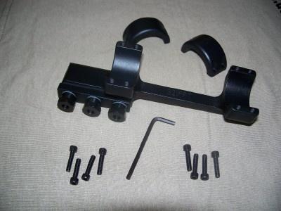 DNZ 1-Piece Freedom Reaper Forward Ring Picatinny Rail Mount - 30mm Black
