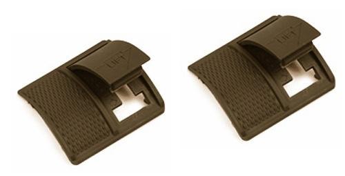 Weaver Short Locking Rail Panel Short - 1.6" Short 2 pk - Dark Earth