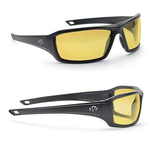 Walker's IKON Forge Shooting Glasses Black with Amber Lens