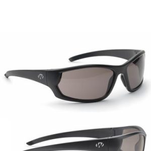 Walker's Vector Full Frame Shooting Glasses Black with Smoke Lens with Case