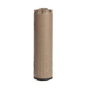 HUXWRK Flow 9K PCC Direct Thread Suppressor 9mm Luger 4.9" Length FDE