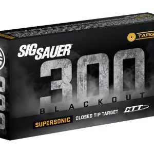 Sig Sauer Supersonic CTT Rifle Ammunition .300 AAC Blackout 125 gr 2145 fps 20/ct