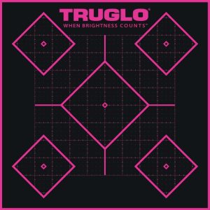 TRUGLO TRU-SEE Self Adhesive Targets - Handgun 12x18 Pink 6 Pack