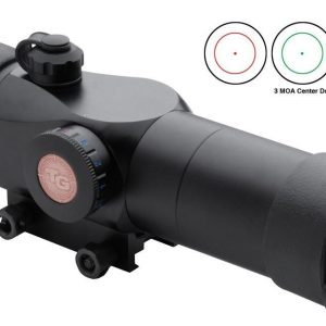 Truglo Triton 30mm Tri-Color Tactical Red Dot Sight - 1x30mm 3 MOA Center Dot - Black