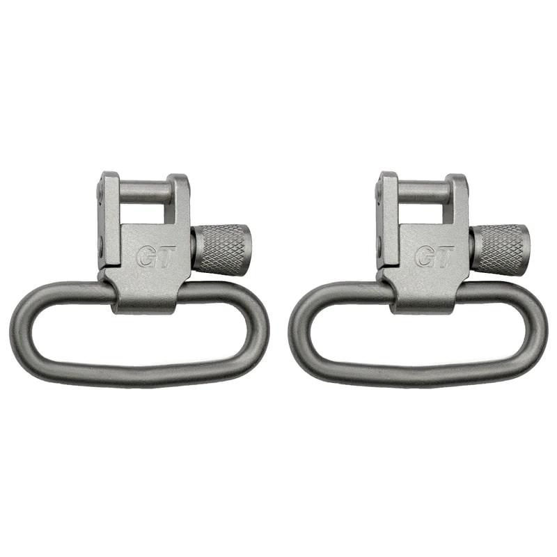 Grovtec 1.25" Locking Swivel Set Silver 2/ct