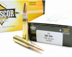 Armscor Rifle Ammunition .308 Win 168 gr HPBT 2500 fps 20/ct