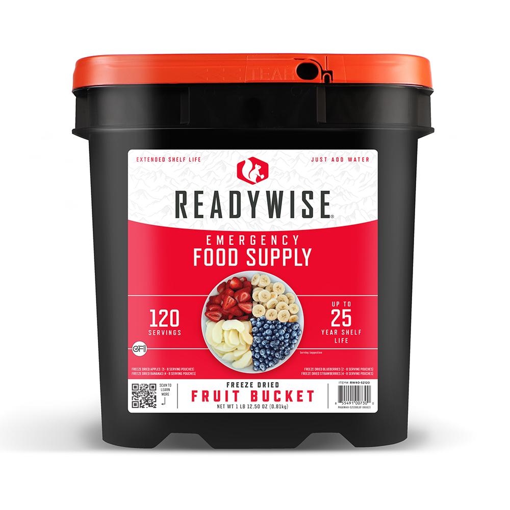 Readywise Freeze Dried Fruit Bucket 120 Servings