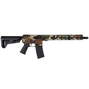Shark Coast Tactical "M81 Woodland" Rifle 5.56mm 30rd Magazine 16" Barrel 15" M-LOK Handguard