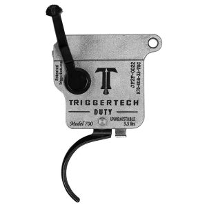 TriggerTech Duty Trigger Rem 700 Right Hand Curved Black With Bolt Release
