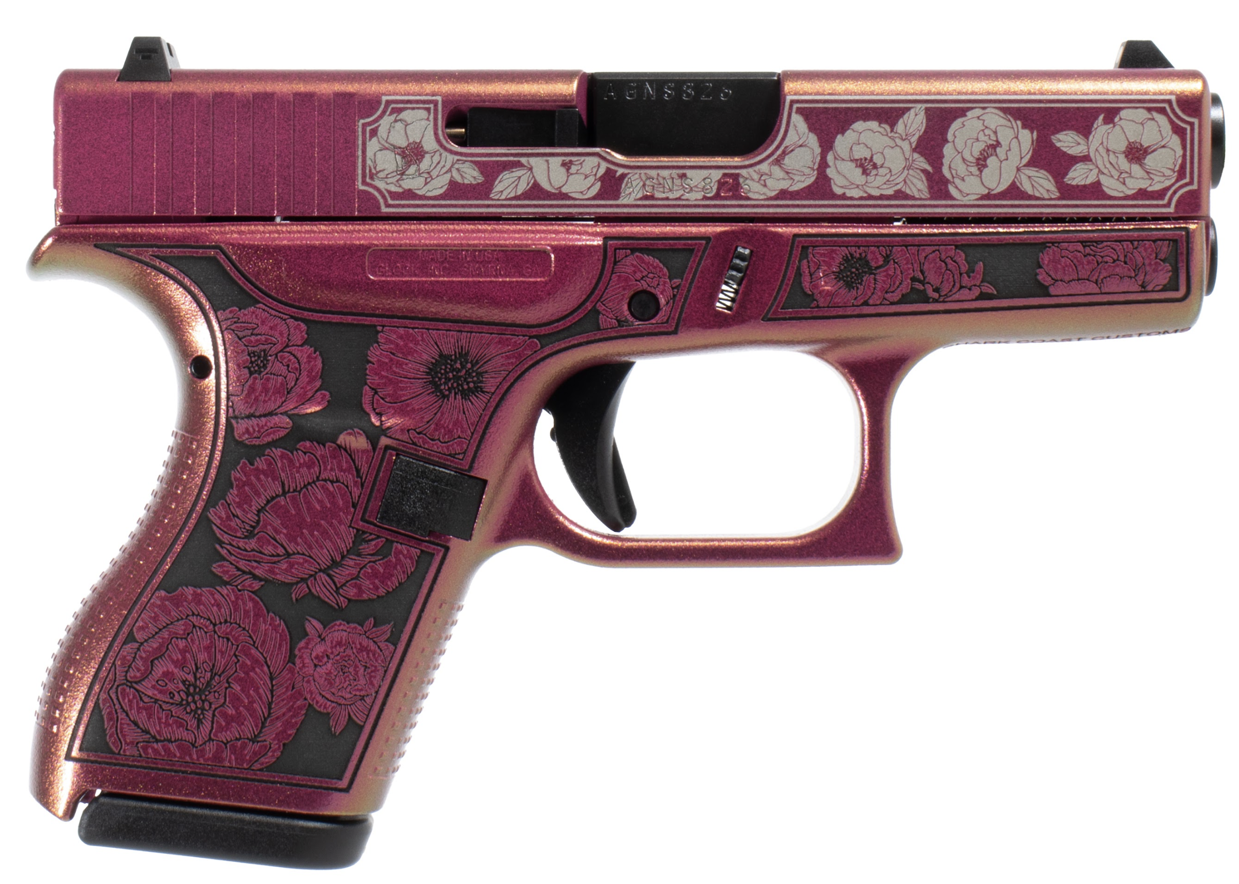 SHARK COAST G42 FLOWER PSTL 380ACP 6RD 3.25"