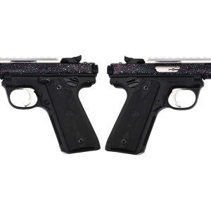 RUGER MARK IV 22/45 22LR PISTOL 4.4" T.B. SPLATTER 2-10RD MAGS