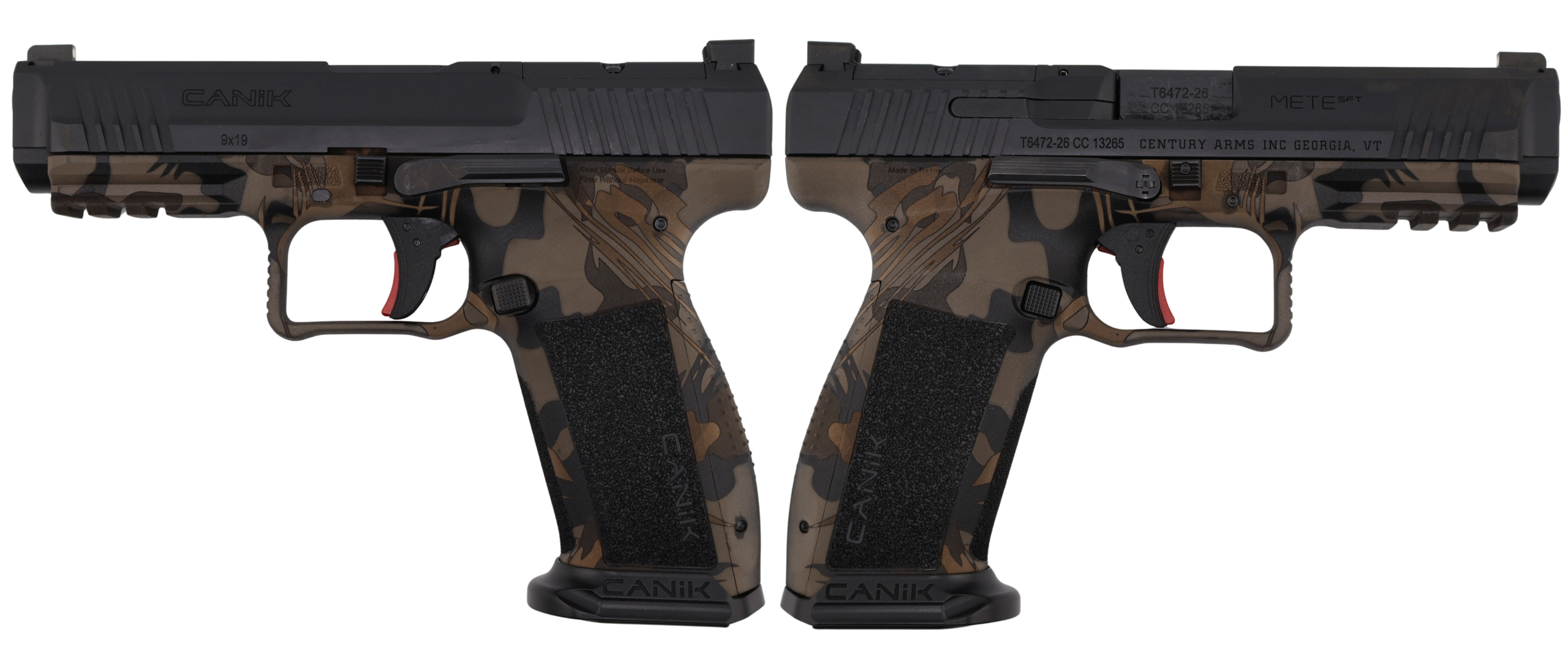 CANIK METE SFT ONE SERIES 9MM RHODESIAN TAN PSTL 4.46 BRL 1-18RD MAG