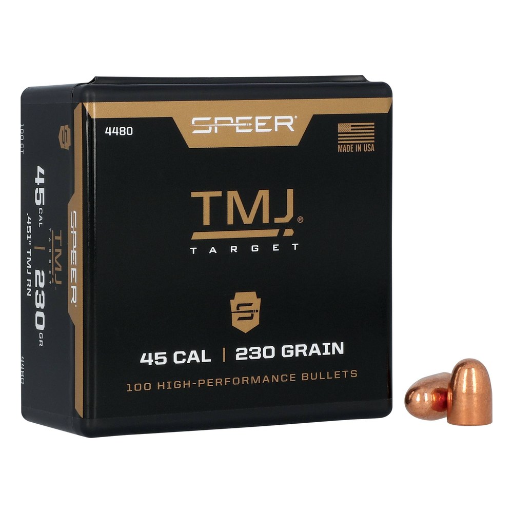 Speer TMJ Handgun Bullets .45 Auto .451″ 230 gr TMJ-RN 100/ct